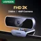 UGREEN USB Webcam 2K HD Mini Webcam Web Dual Microphones for Youtube Zoom Video Calling 30fps web