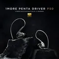 1MORE Penta Driver P50 Cuffie cablate Controlli in linea con microfono Cavo OFC Cuffie intrauricolari IEM Cancellazione del rumore HI-RES