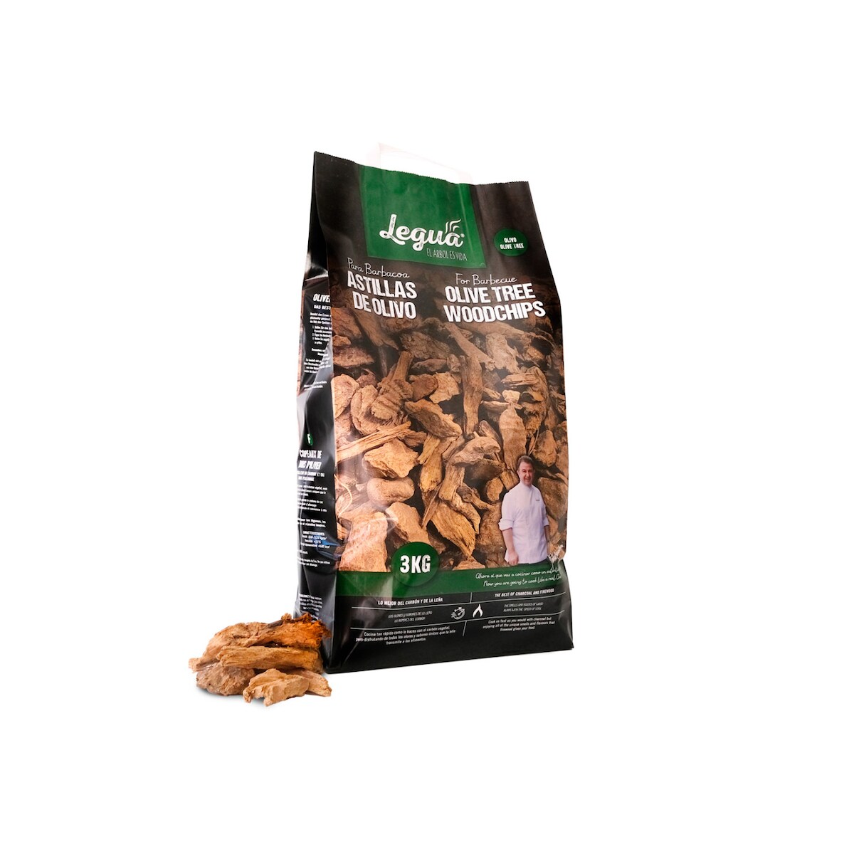 Legua Olivenholz Chips 3kg Sack Image