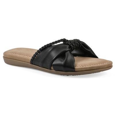 Women's Fasha Slide Sandal by Cliffs in Black Smooth (Size 8 1/2 M)