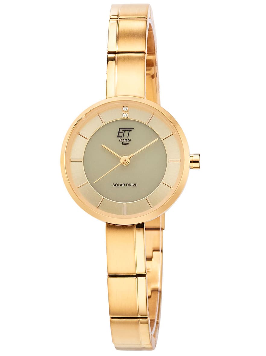 Solaruhr, gold (goldfarben), Armbanduhren, Damen