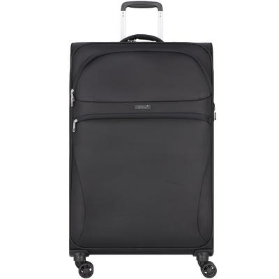 d & n Travel Line 9104 4 Rollen Trolley L 78 cm schwarz Schwarz Herren Image