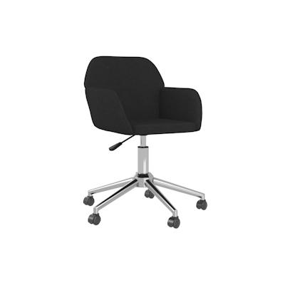 vidaXL Bürostuhl Drehbar Schwarz Stoff Image