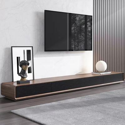 79" Modern Wood Black TV Stand,Rectangular Media Console with 4 Drawers, Fully-Assembled, Perfect for 75-inch TVs