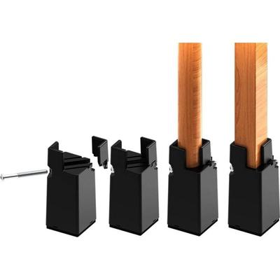 Verstellbare Möbelerhöhung 10 cm mit Schraubklemme, 4-Zoll-Beinerhöhung für Bett, Tisch, Sofa, Image