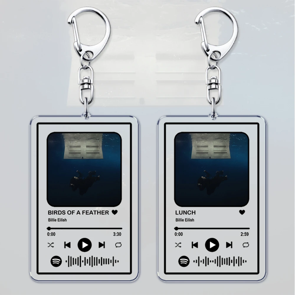 Beliebter Sänger-Schlüsselanhänger für Damen, Accessoires, HIT ME HARD AND SOFT, Musik-Playlist-Code-Anhänger, Schlüsselanhänger, Schmuck, Fans, Freunde, Geschenke Image