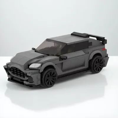 Klassiker City Racing Car Bausteine MOC Super Technik Geschwindigkeit 8 Gitter Sportwagen Modell DIY Kinder Montage Spielzeug Geburtstagsgeschenk Image