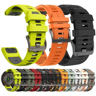 22 mm 26 mm Quick Fit Sport-Silikonarmband für Garmin Fenix 8 E 7 Pro 47 mm/MARQ 2/Forerunner 965 Image