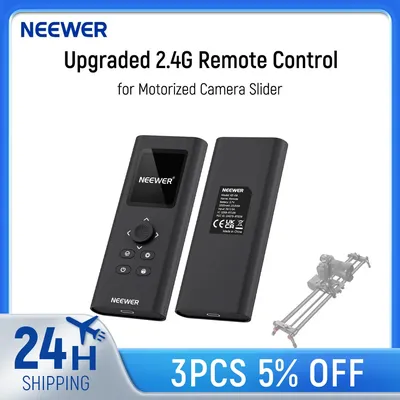 NEEWER Upgraded 2.4G Remote Control for Motorized Camera Slider, Support Video Mode, Time Lapse Photography for Carbon Fiber