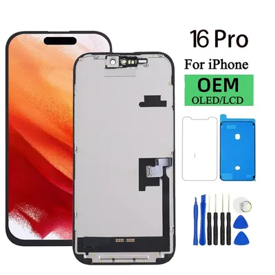 OLED Pantalla For IPhone 16 Pro LCD Display Touch Digitizer Assembly With 3D Touch For IPhone 16 Pro LCD Screen Replacement