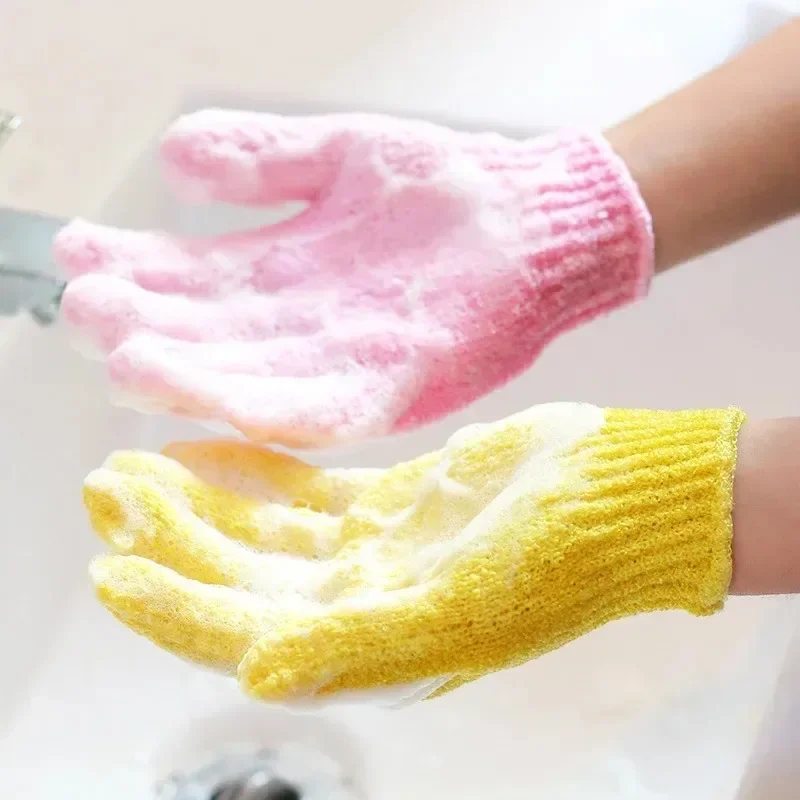 1 stücke Bad für Peeling Peeling Mitt Handschuh Peeling Handschuhe Widerstand Waschen Haut Feuchtigkeitsspendende SPA Schaum Körper Massage Schwamm Image