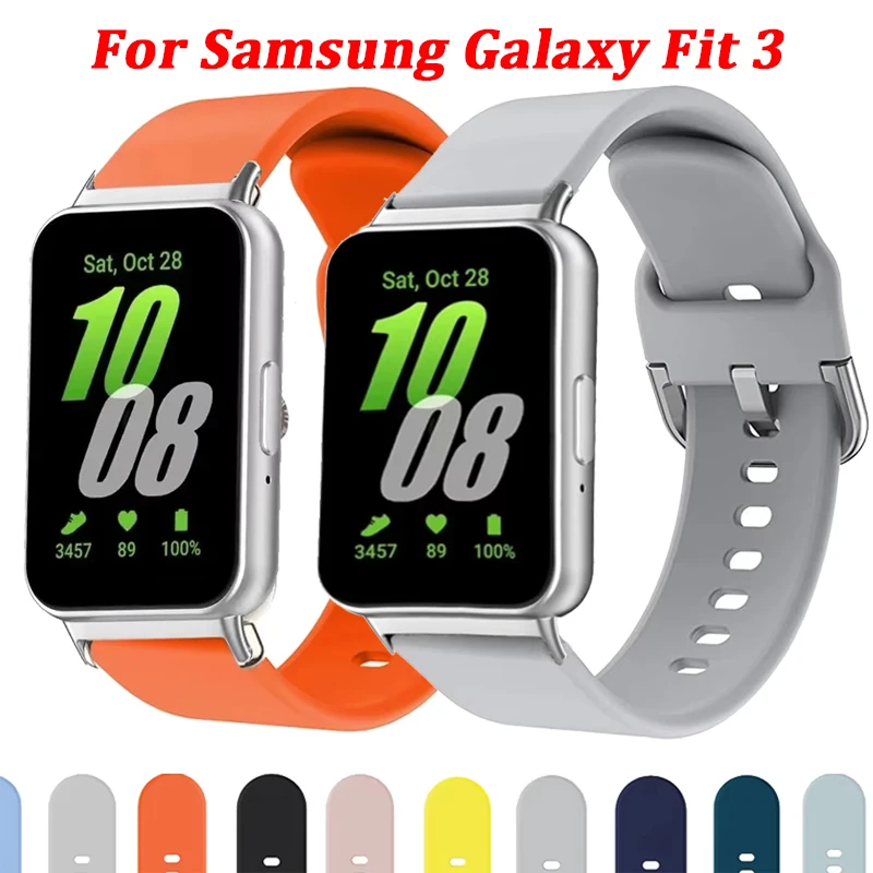 Silikonarmband für Samsung Galaxy Fit 3 Smart Watch Armband Ersatzarmband Correa Samsung Galaxy Fit 3 Bandzubehör Image