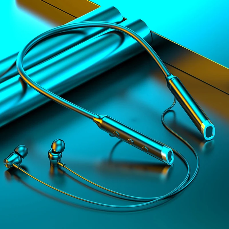 Drahtlose Kopfhörer Fone Bluetooth 5,0 Neckband Kopfhörer In ohr Hifi Stereo Sport Headset Halter Wasserdichte Magnetische Ohrhörer Image