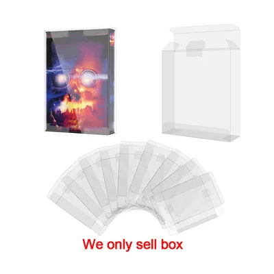 10 stücke transparente box für vintage video band vhs transparente schutz box pet display box Image