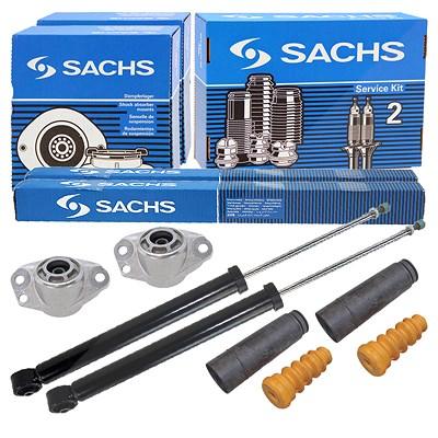 Sachs 2x Stoßdämpfer hinten +Domlager +Staubschutz für Skoda, VW Image