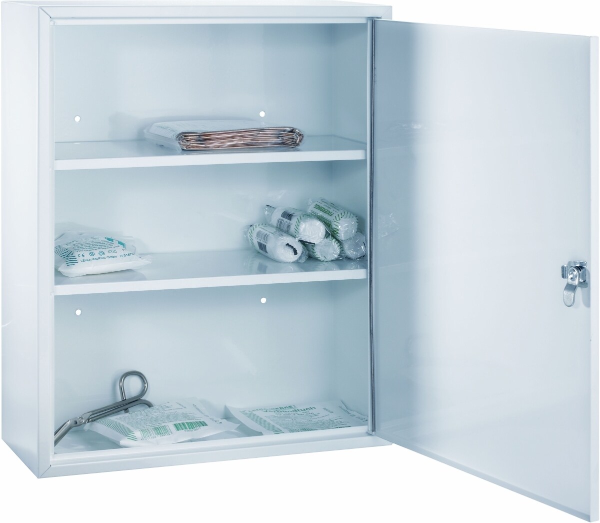 ALCO Erste-Hilfe-Verbandschrank Stahl lackiert 360x150x450mm weiß. Image