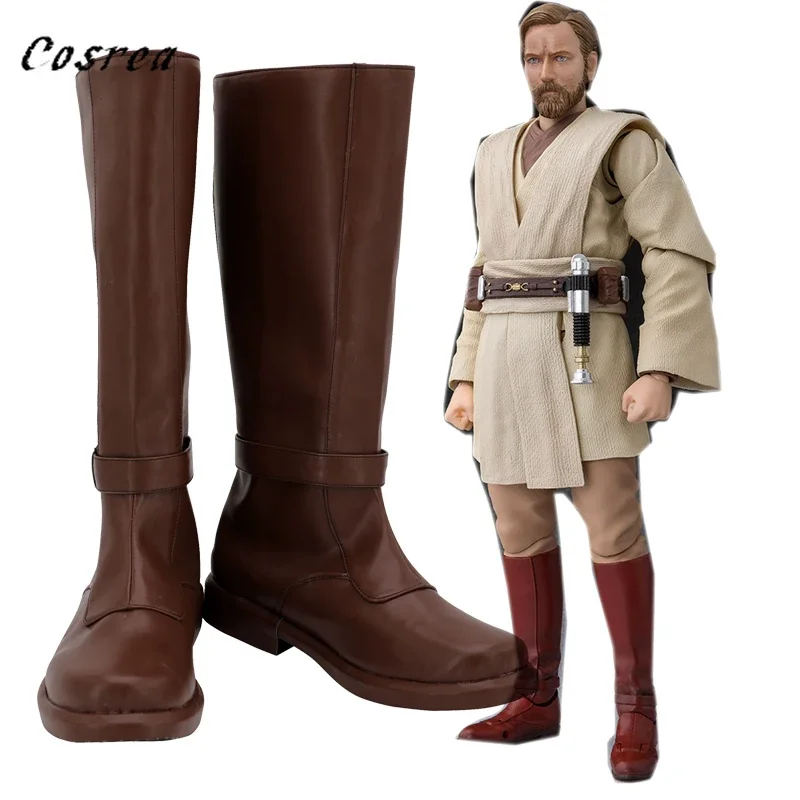 Star The Last Jedi Anakin Skywalker Scarpe Cosplay Adulti Obi Wan Anakin Uomo Donna Stivali Scarpe Halloween Scarpe lunghe