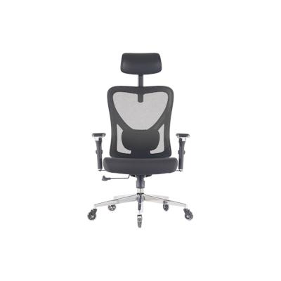 CLOUVOU CleverSeat, ergonomischer Bürostuhl, Rückenlehne mit Mesh Bezug, 4D-Armlehnen, 3D-Kopfstütze, BladeWheels Image