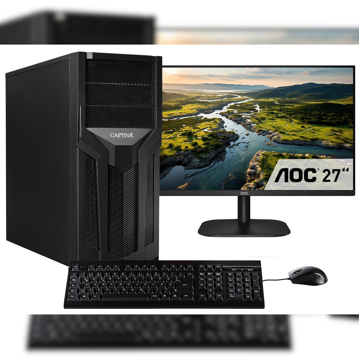 Captiva PC Workstation I75-791 TFT Bundle (i7 13700K/SSD 1TB/64GB/WLAN/w/o OS) Image