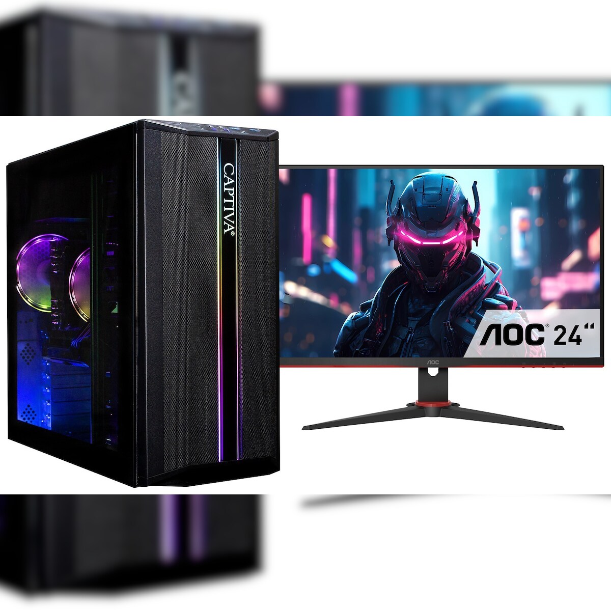 Captiva PC Power Starter R82-909 TFT Bundle (Ryzen 7 5700G/SSD 2TB/32GB/WLAN/Windows 11 Home 64-bit) Image