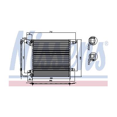 Nissens A/C Condenser Aluminum Core, 24-month or 24,000-mile limited warranty 94568