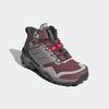 Wanderschuh ADIDAS TERREX "TERREX SKYCHASER MID GORE-TEX", Gr. 41, quiet crimson, preloved fig, grau two, Textil, Synthetik, sportlich, Schuhe