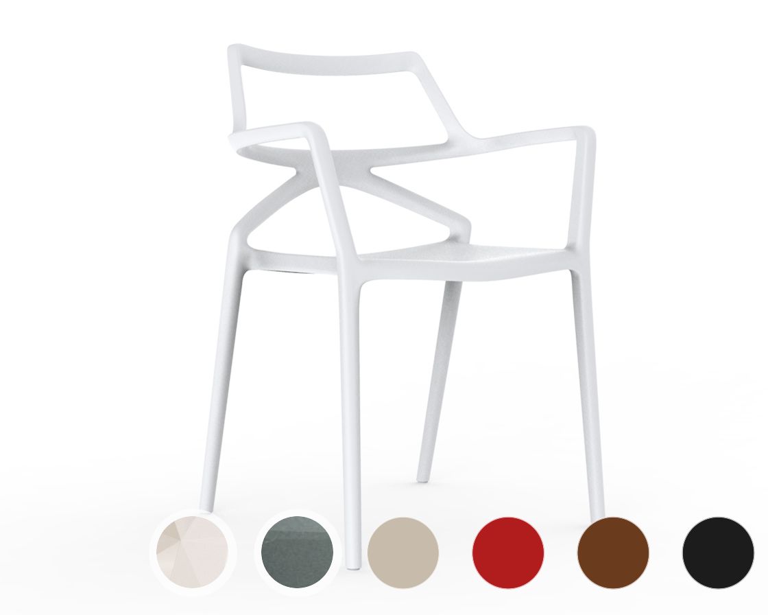 Vondom »DELTA« Outdoor Armlehnstuhl Basic matt / White Image