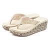 Badezehentrenner VENICE BEACH, Damen, Gr. 39, beige, Obermaterial: 100% Textilmaterial. Futter: 100% Textilmaterial. Decksohle: 100% Synthetik. Laufsohle: 100% Synthetik, mehrfarbig, casual, Schuhe Zehentrenner, Sandale, Pantolette, Badeschuh mit...