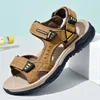 Neue männer Sandalen Weiche Echtes Leder Sandalen Schuhe Männer Große Größe Outdoor Sommer Schuhe Komfort Strand Sandalen Römischen Männer Schuhe