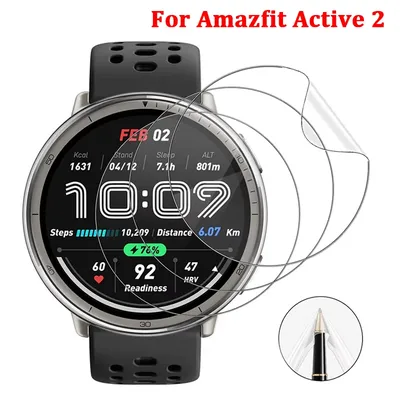 Hydrogel-Schutzfolie für Huami Amazfit Active 2 Uhr, weiche TPU-Folie, Vollbildschutz für Amazfit Image