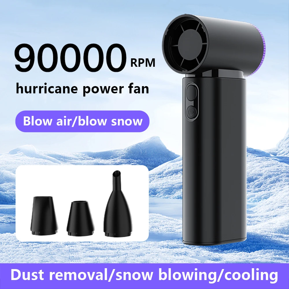 Neuer heftiger Ventilator für Outdoor-Sportarten, USB-Hand-Haartrockner, tragbarer Hochgeschwindigkeits-9-W-Turbo-Hochgeschwindigkeits-Multifunktionsventilator Image
