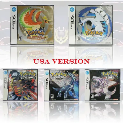 USA-Version Pokémon Platinum HeartGold SoulSilver Diamond Pearl Version Neues versiegeltes Paket mit Image