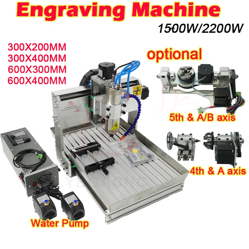 Lybgacnc lyfs2030 3040 3060 4060 3/4/5-Achsen-Graviermaschine CNC-Fräser Gravur Bohr-und Fräsmaschine Image