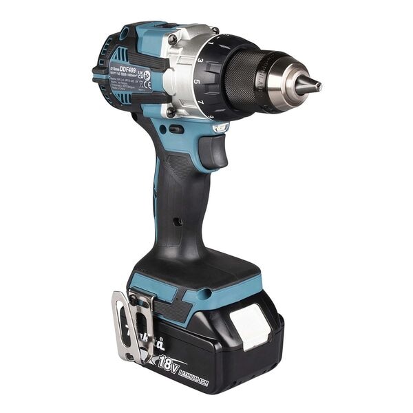 makita Akku-Bohrschrauber »DDF489Z« Sologerät, Zubehör blau, 8.1x26.1x17.4 cm Image