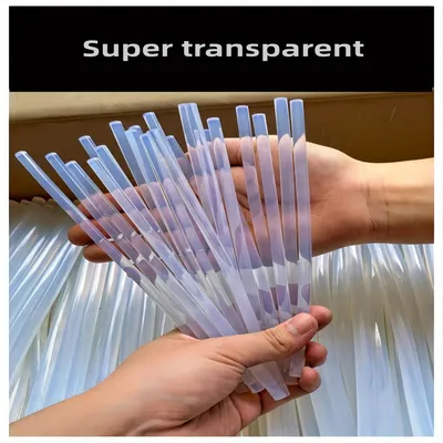 60PCS 7MM High Viscosity Transparent Hot Melt Adhesive Super Stick Adhesive High Temperature