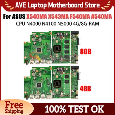 X540MB Mainboard For ASUS X540M A540M X540MB X540MA Laptop Motherboard With N5000 N4000 920MX 8GB