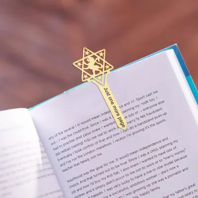 Stainless Steel Bookmark David Star Reading Book Page Markings Book Retro Markings Stationery