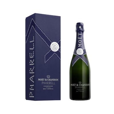 "Moet & Chandon Imperial Brut Pharrell Williams Special Edition (Blue) with Gift Box Champagne - France"