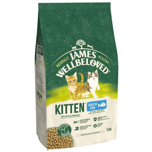 3x1.5kg Kitten Fish James Wellbeloved Dry Cat Food
