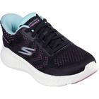 Skechers Go Walk Now Khloe Textile Womens Black/purple Trainers - Size UK 7 | Skechers Sale | Discount Designer Brands