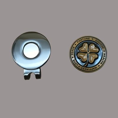 TEMU 3d Golf Clover Hat Clip, Painted + Epoxy Hat Clip. Golf Accessories, , Girlfriends, Or Your Person, High-quality Strong Magnetic Ball Markers, Category: Other Golf Items.