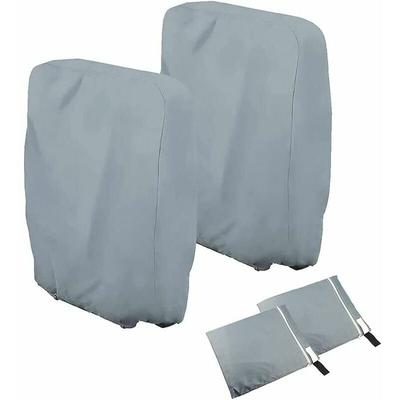 2er-Pack Schutzhüllen für Klappstühle – für Gartenstühle – Winddicht – UV-beständig – Wasserdicht Image