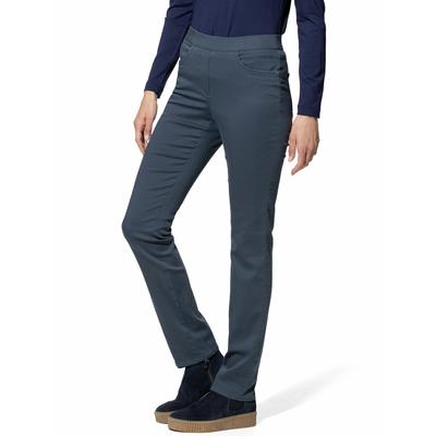 Walbusch Damen Thermo-Bügelfrei Cotton-Hose Blau Image