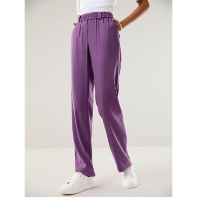Walbusch Damen Softleinenmix-Hose Marlene Lila Image