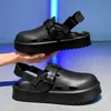 Herren EVA Muller Schuhe Frühling Herrenschuhe lässige Mode vielseitige Oberbekleidung ein Pedal weiche Sohle bequemer Taschenkopf, coole Sli