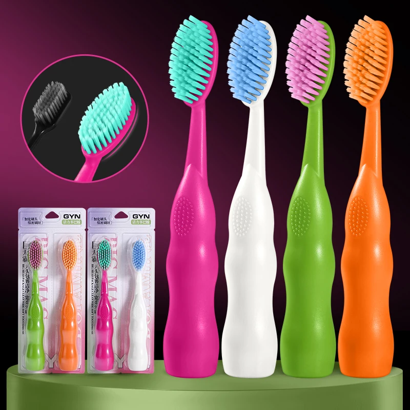 Riesige Zahnbürste mit weichen Borsten für Erwachsene und vergrößertem Bürstenkopf für den Heimgebrauch Image