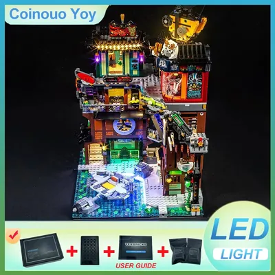 DIY-LED-Beleuchtungsset für LEGO 71837 NINJAGO City Workshops (nur LED-Licht, ohne Blöcke) Image