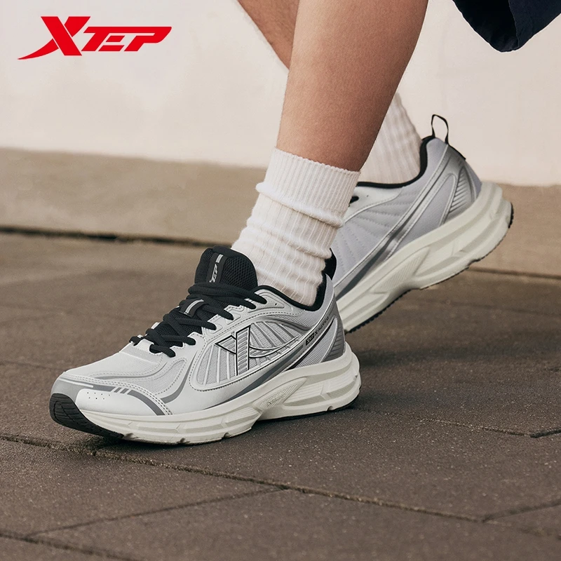Xtep Juechen 6.0 Vintage-Laufschuhe für Herren, 2025, Feder, Stoßdämpfung, Sportschuhe, Straße, tägliche Freizeit-Turnschuhe 875119110027