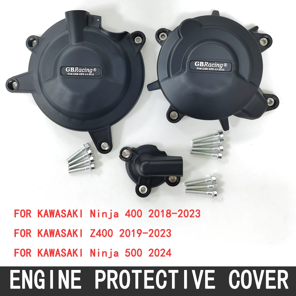 Ninja 400 Motorrad Motor Schutz Abdeckung Set Fall Für Kawasaki NINJA400 2018-2023 Ninja 500 2024 2025 Z400 2019-2023 Image