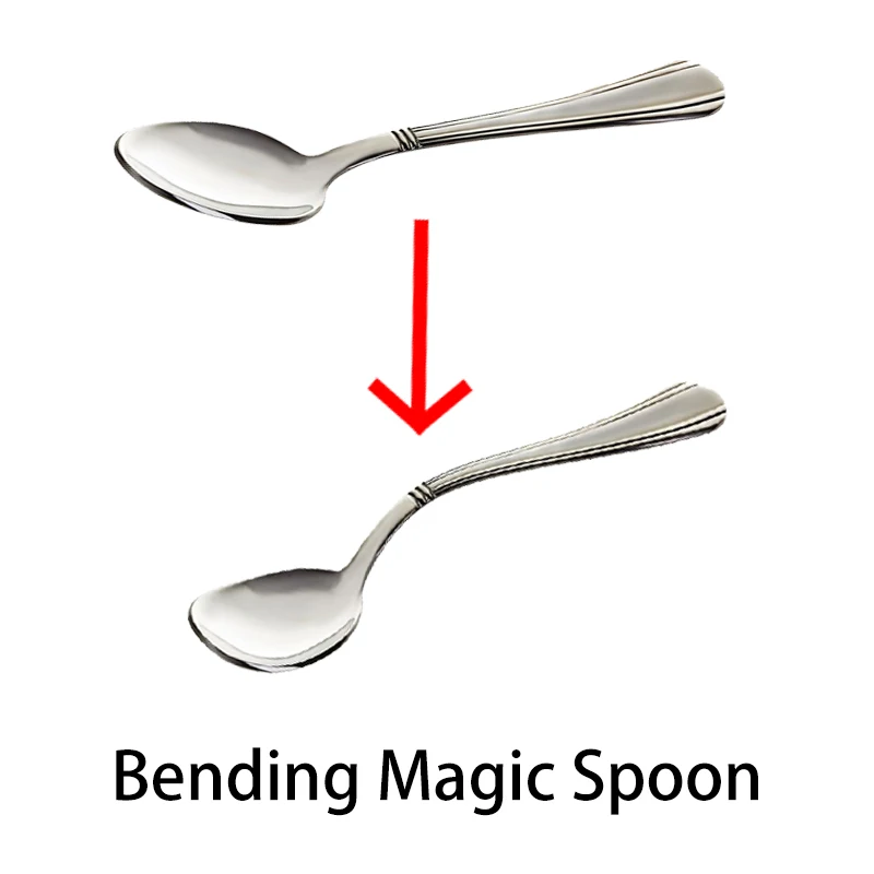 Biegelöffel Zaubertricks Lustiges magisches Spielzeug Nahaufnahme Zaubershow Witzspielzeug für Kinder Anfänger Image
